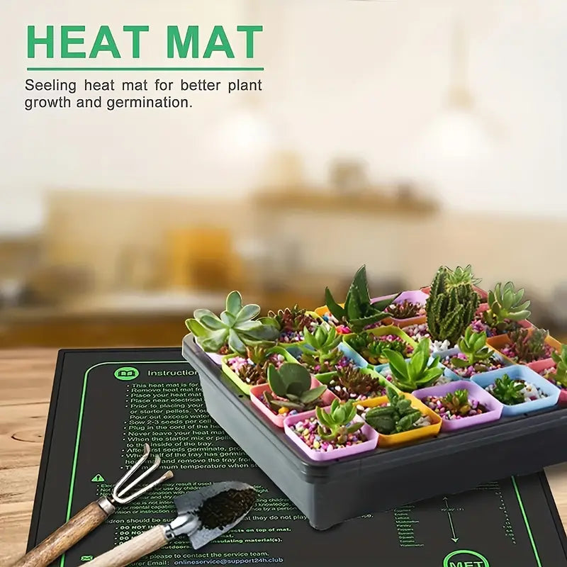Plant Seedling Heat Mat - Temperature Regulator for Faster Germination and Growth