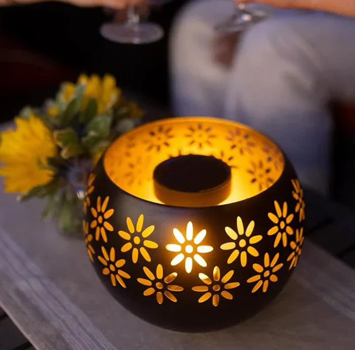 Floral LED Table Lamp - Elegant Decorative Candle Light For Stylish Home Decor