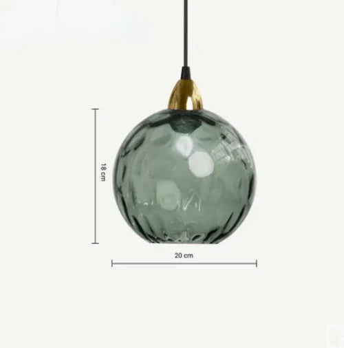 Round Glass Pendant Light