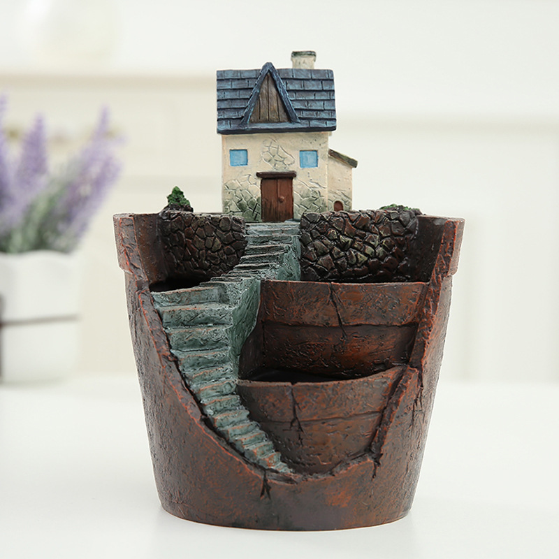 Mini Bonsai Plant Pot – Decorative Succulent Container for Micro Gardens and Landscapes