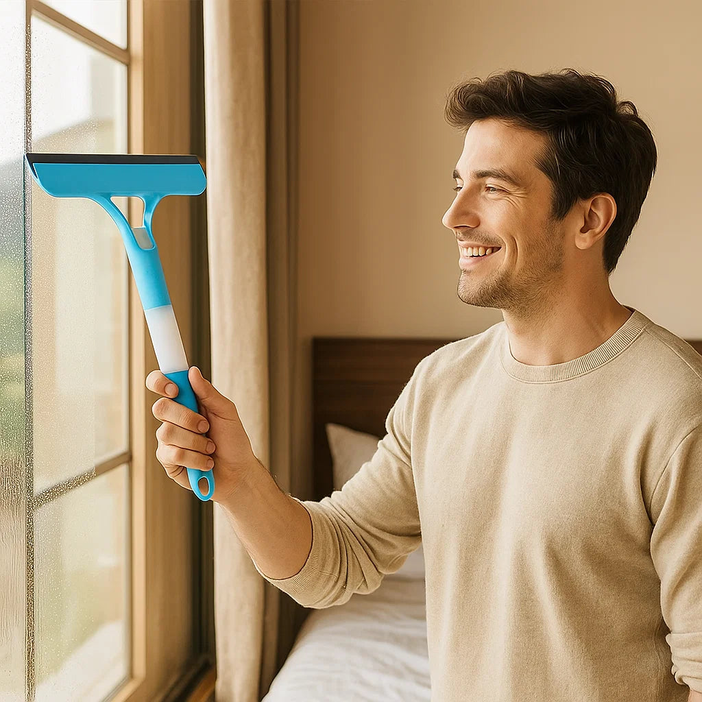 3-in-1 Multifunctional Glass Cleaning Rod