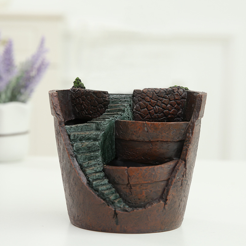 Mini Bonsai Plant Pot – Decorative Succulent Container for Micro Gardens and Landscapes