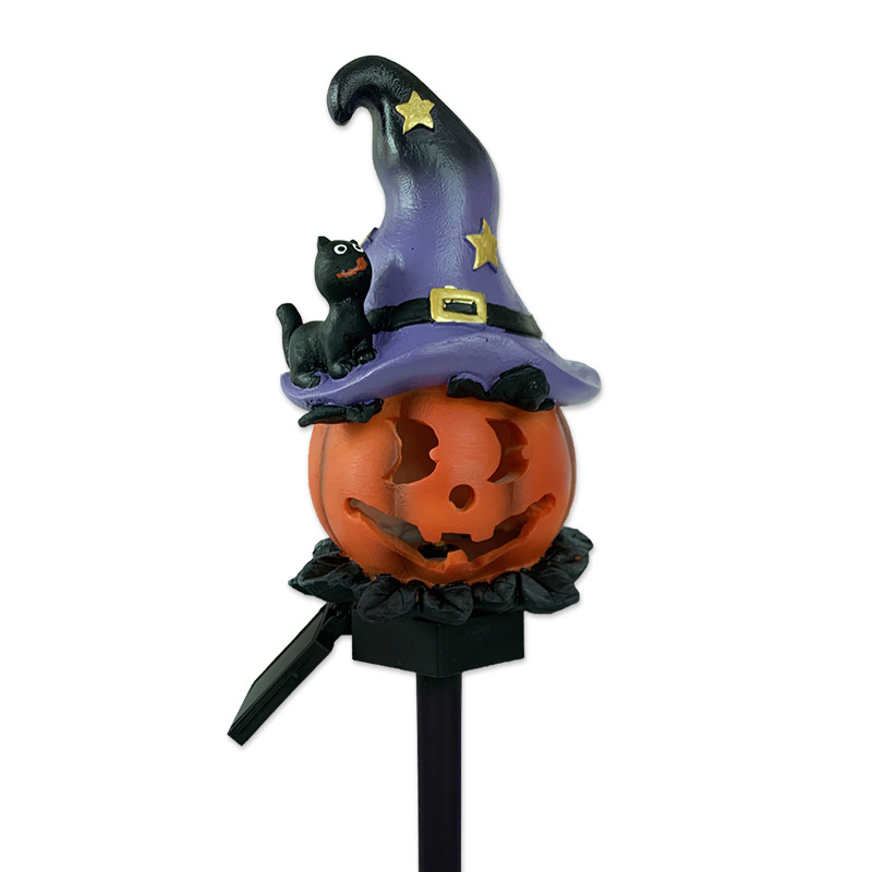 Solar Halloween Lights – LED Garden Lights with Pumpkin and Witch Motifs for Outdoor Decoration