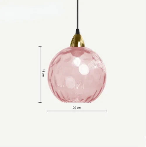 Round Glass Pendant Light