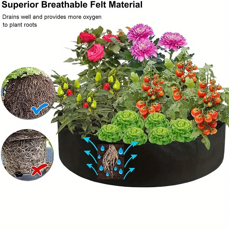 Circular Plant Growth Bag - Durable Garden Container for Healthy Plant Development