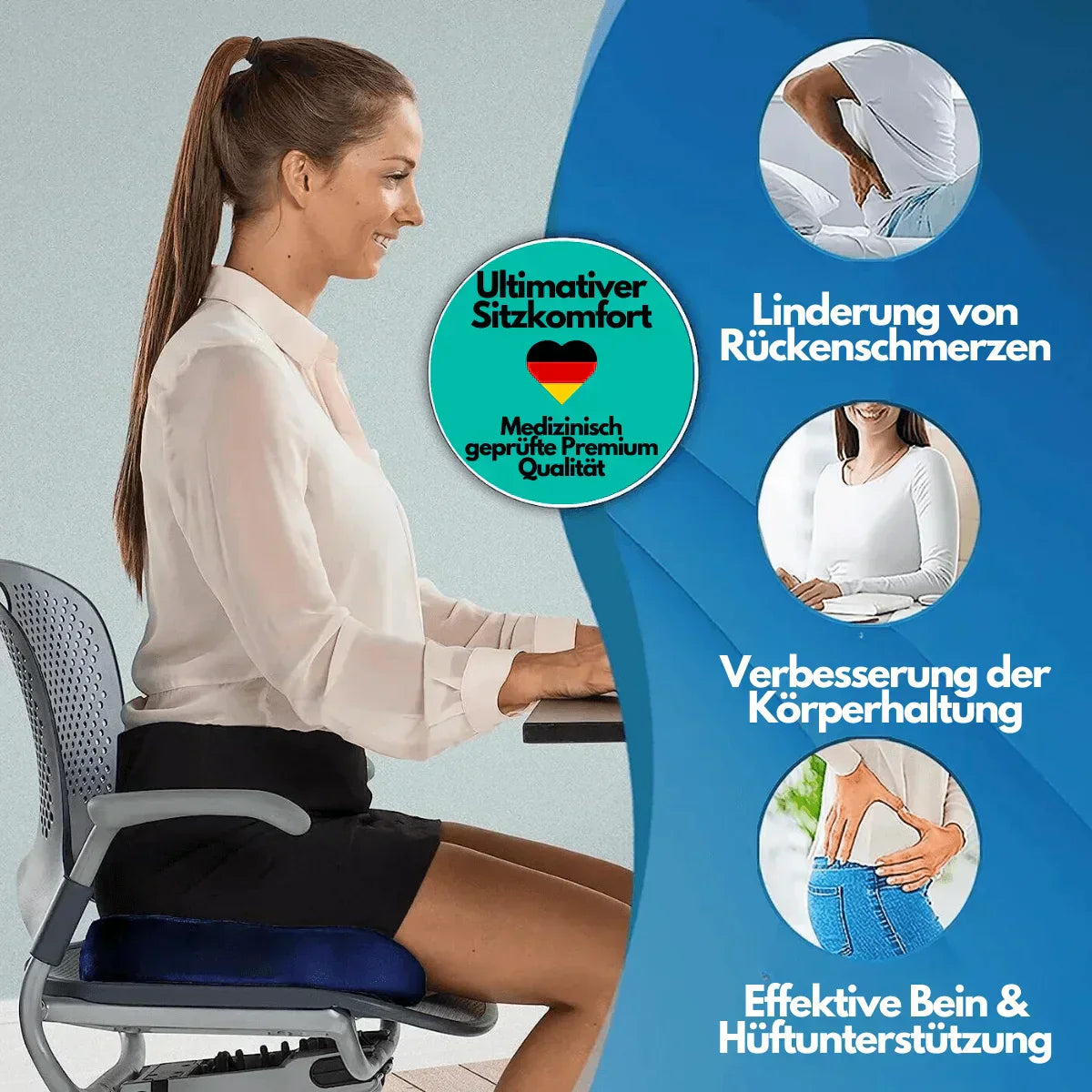Orthopedic 4D Support Seat Cushion