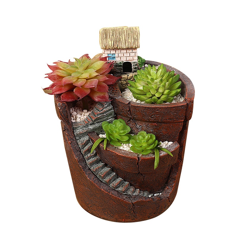 Mini Bonsai Plant Pot – Decorative Succulent Container for Micro Gardens and Landscapes
