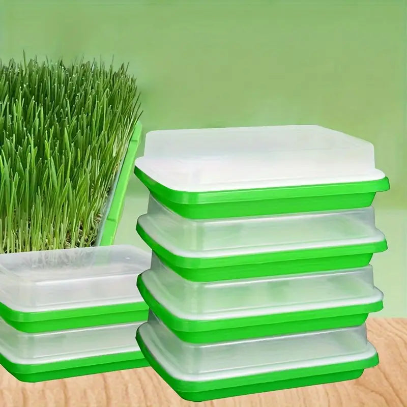 Seed Germination Tray with Lid – Double-Layer Plant Starter Tray for Efficient Growth