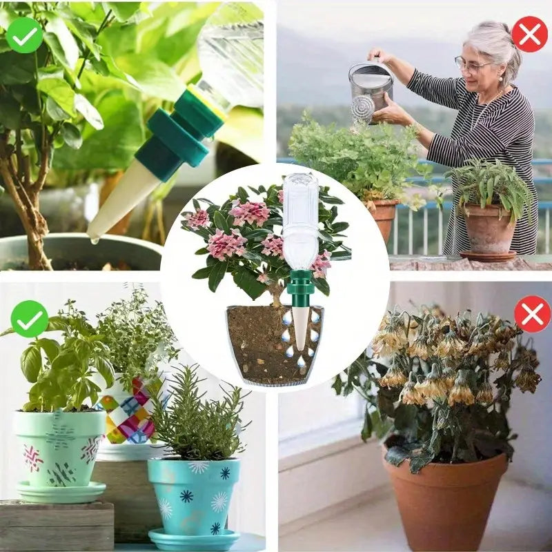 Automatic Plant Watering Tips – Self-Watering Drip System for Bottles