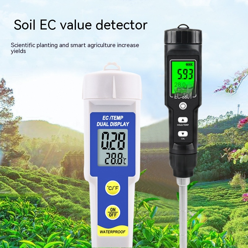 Digital Soil pH & Nutrient Tester – Accurate EC Meter for Garden and Plant Soil Analysis