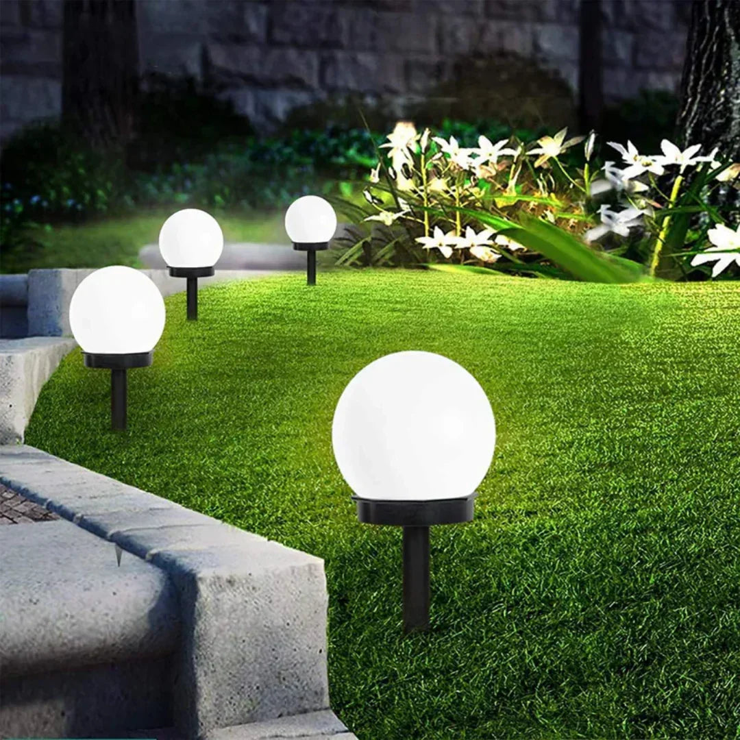 Set of 3 Waterproof LED Solar Garden Lights