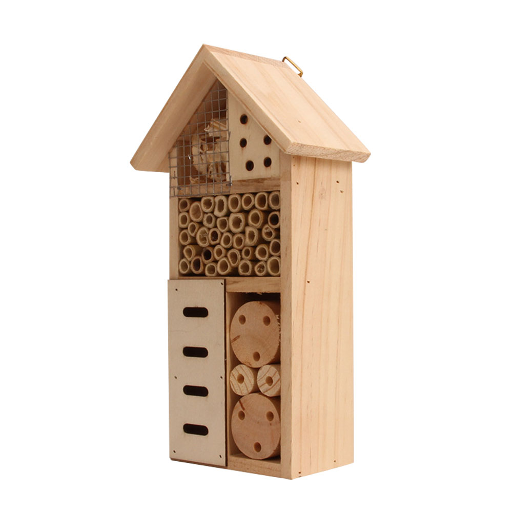 Wooden Insect Habitat - Bee and Bug-Friendly Shelter for Garden and Patio