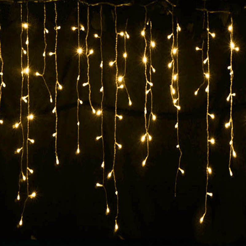LED Starry Sky Icicle Lights – Decorative Fairy Light Curtains for Christmas and Outdoor Spaces