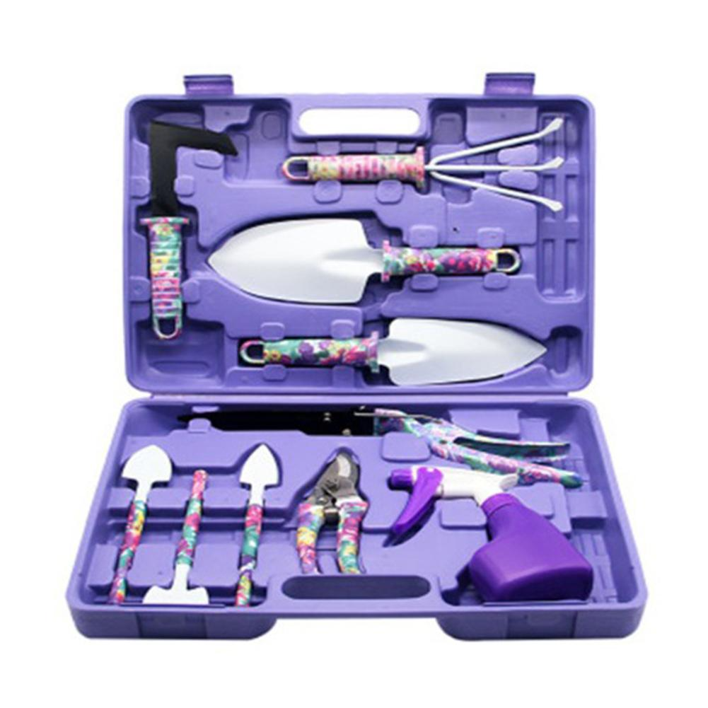 10-Piece Garden Tool Kit – Ergonomic and Colorful Tools for Efficient Plant Care