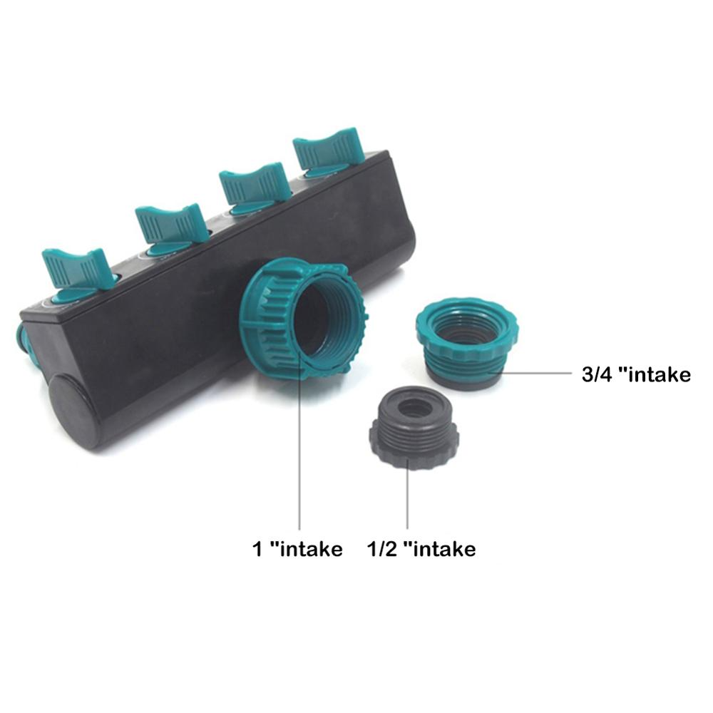 Universal 4-Way Garden Hose Splitter – Adjustable Water Tap Distributor for Multiple Hoses