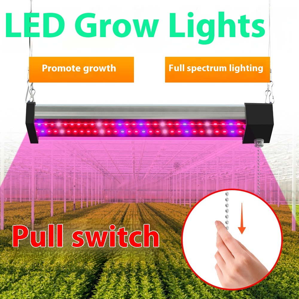 Full Spectrum LED Grow Light with Adjustable Pull Switch – Ideal for Promoting Plant Growth
