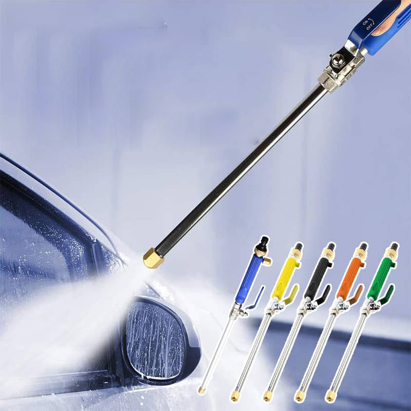 Adjustable High-Pressure Water Spray Nozzle for Car – Ergonomic Handle for Easy Control