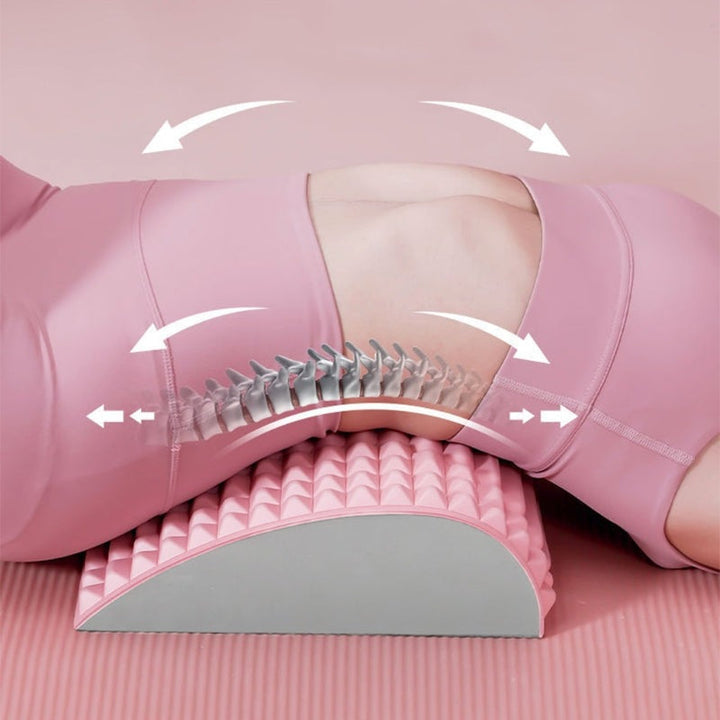 Ergonomic Back Stretching Roller for Spinal Alignment and Pain Relief