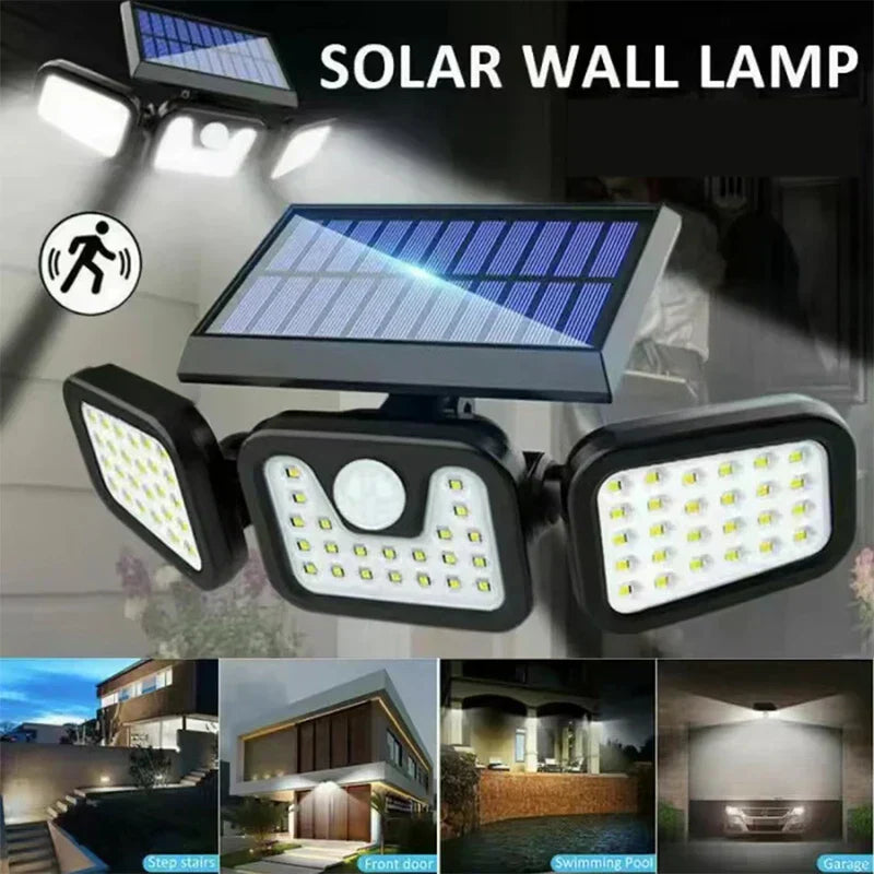 Solar-Powered Motion Sensor Wall Light