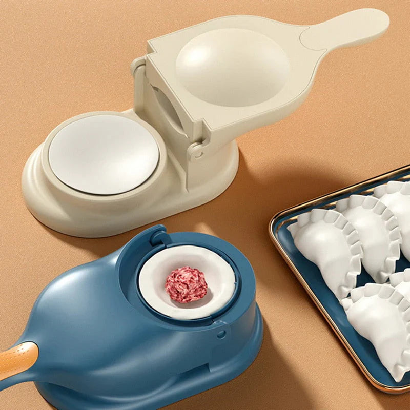 2-in-1 Dumpling Press and Filling Maker – Perfect for Homemade Dumplings and Pastries