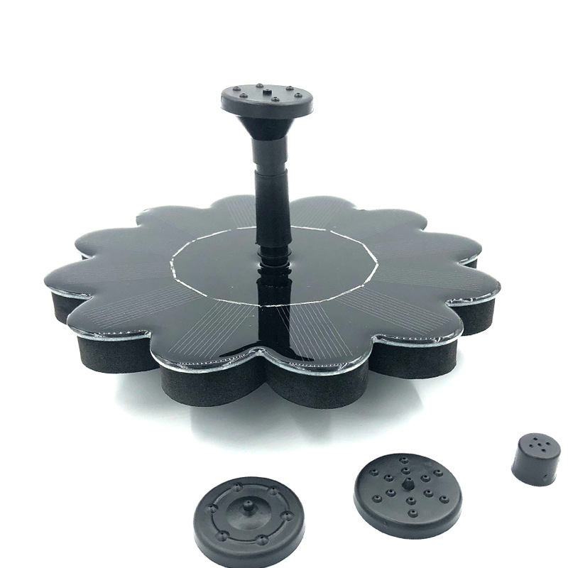 Solar-Powered Garden Fountain – Flower-Shaped Water Feature for Ponds and Pools