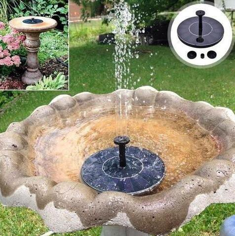 Solar-Powered Water Fountain Pump – Bubbling Fountain with Solar Panel
