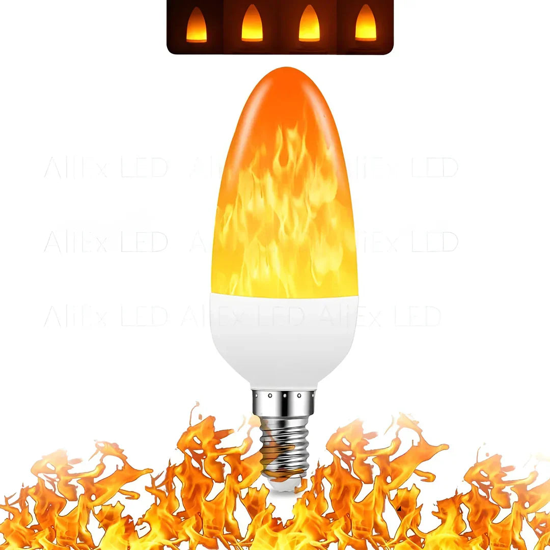 Flame Simulation Light - 9W LED Bulb With Realistic Flickering Flame Effect