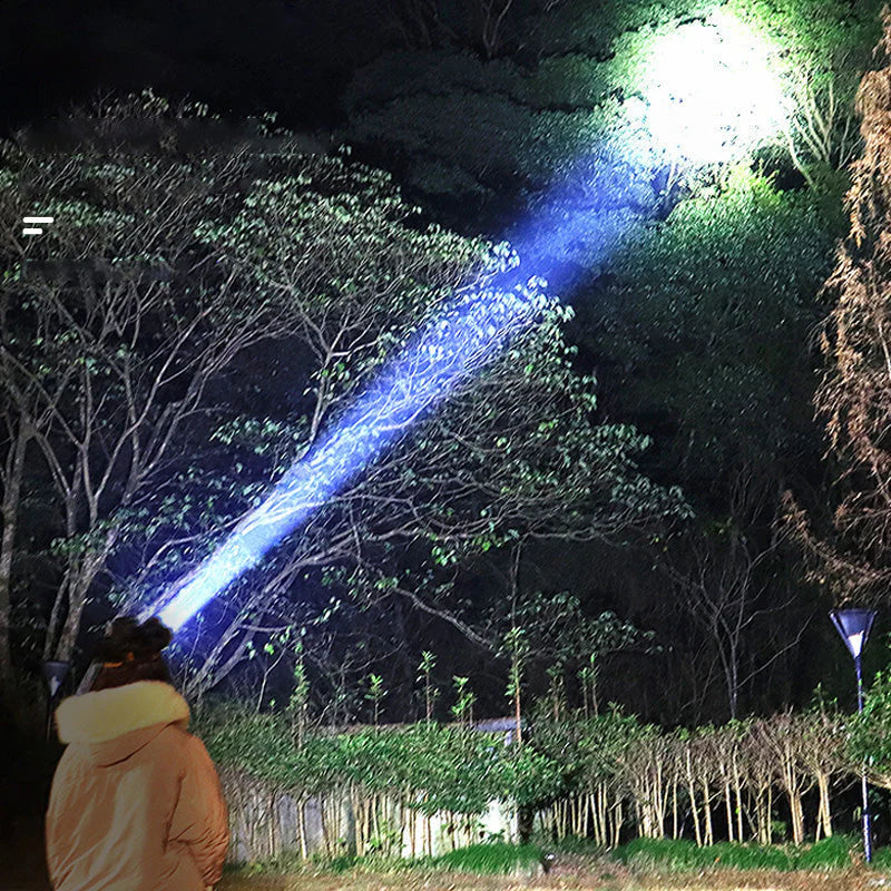 Ultra-Bright Wide-Beam LED Headlamp with USB Charging and Power Bank Feature