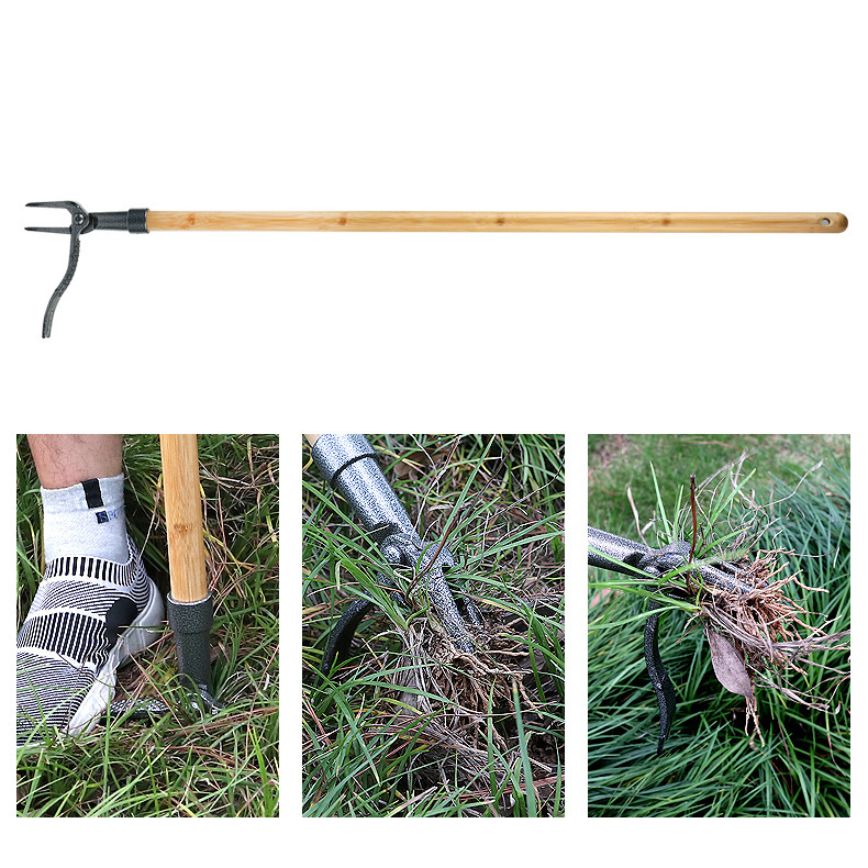 4-Claw Weed Puller - Durable Iron Garden Tool for Efficient Root Removal