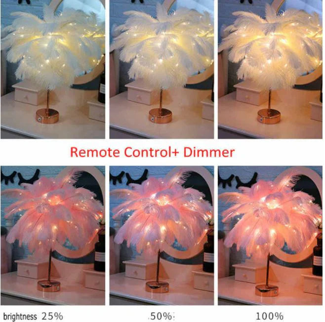 Blossom Glow Feather Lamp