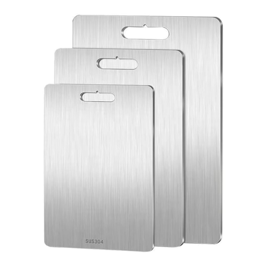 TitanBoard – Premium German 304 Stainless Cutting Surface
