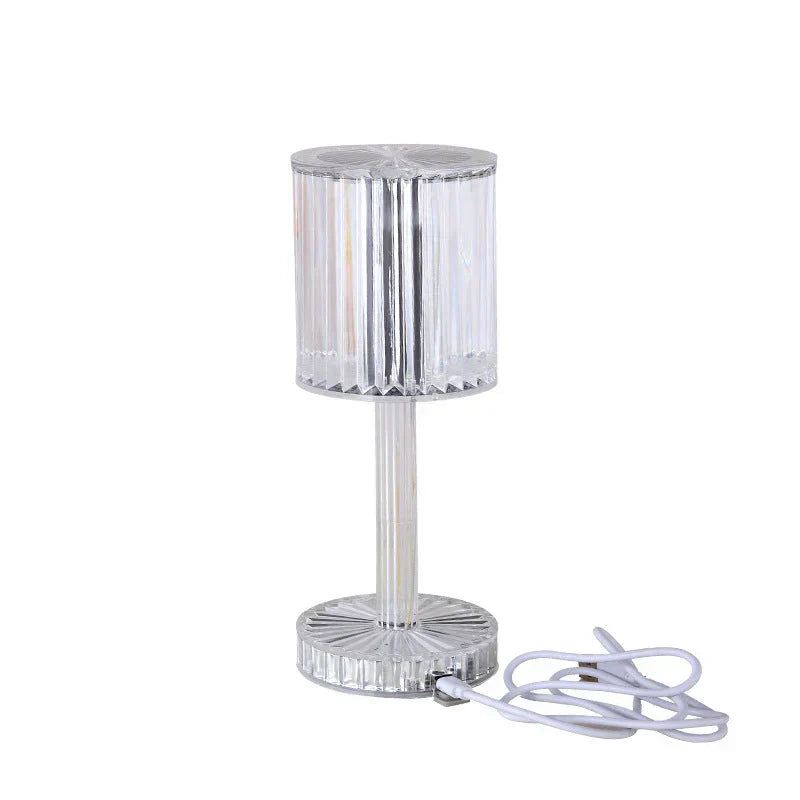 Elegant Dimmable Crystal Table Lamp