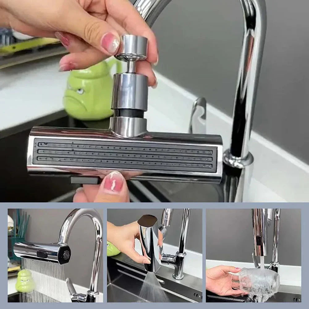 360° Rotating Faucet Sprayer Attachment for Easy Cleaning