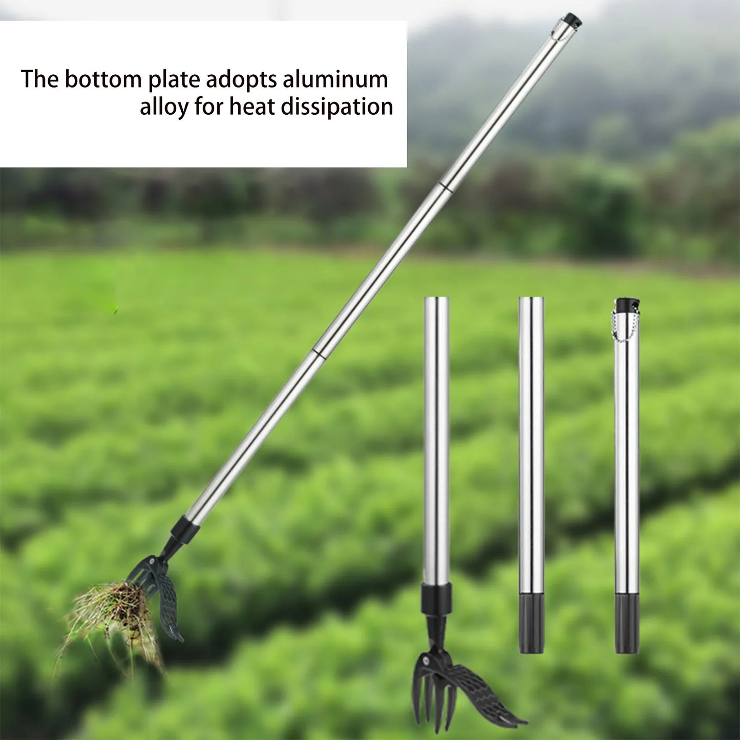 Ergonomic Weed Remover Tool – Easy Root Cutter with Shovel Clip for Gardening