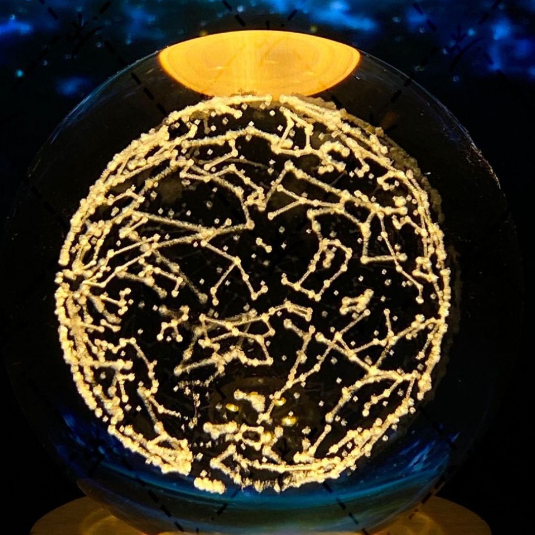 Glowing Moon Crystal Sphere
