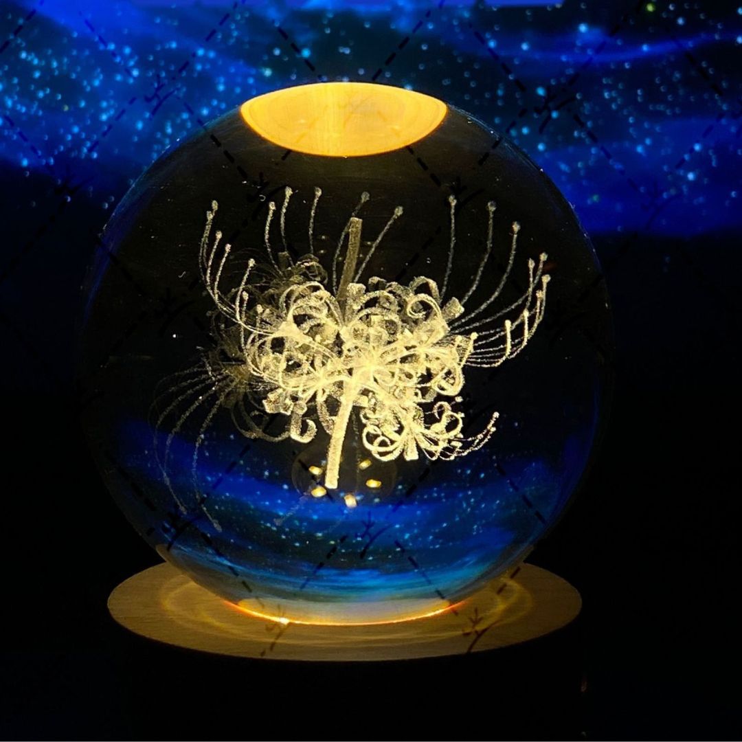 Glowing Moon Crystal Sphere