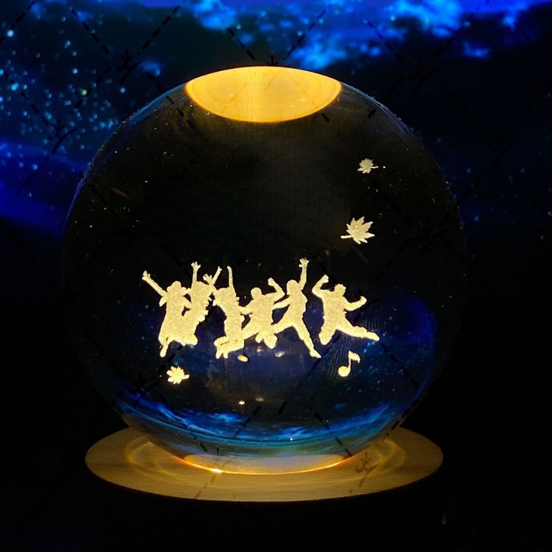 Glowing Moon Crystal Sphere