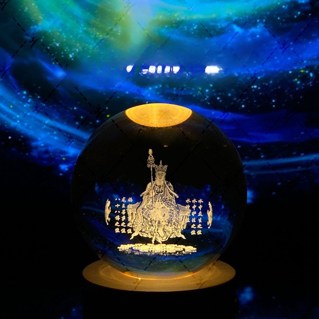 Glowing Moon Crystal Sphere