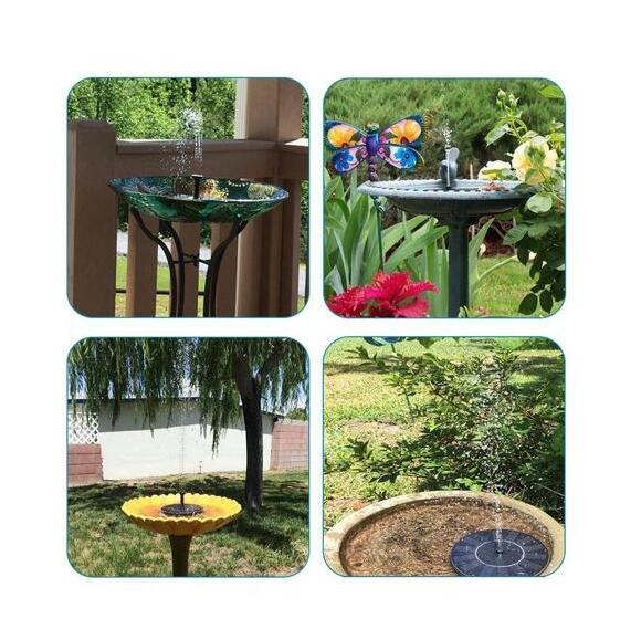 Solar-Powered Water Fountain Pump – Bubbling Fountain with Solar Panel