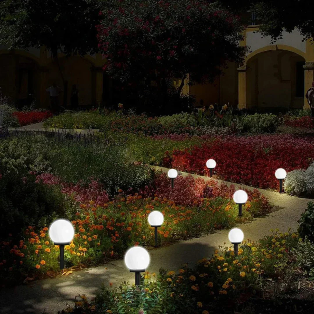 Set of 3 Waterproof LED Solar Garden Lights