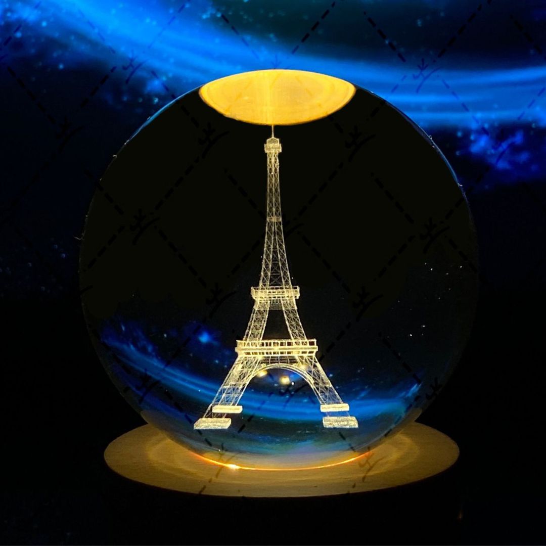 Glowing Moon Crystal Sphere