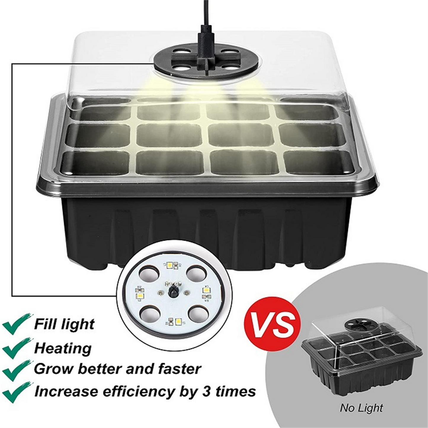 Plant Cultivation Kit with Grow Light - Complete Set for Thriving Indoor Plants