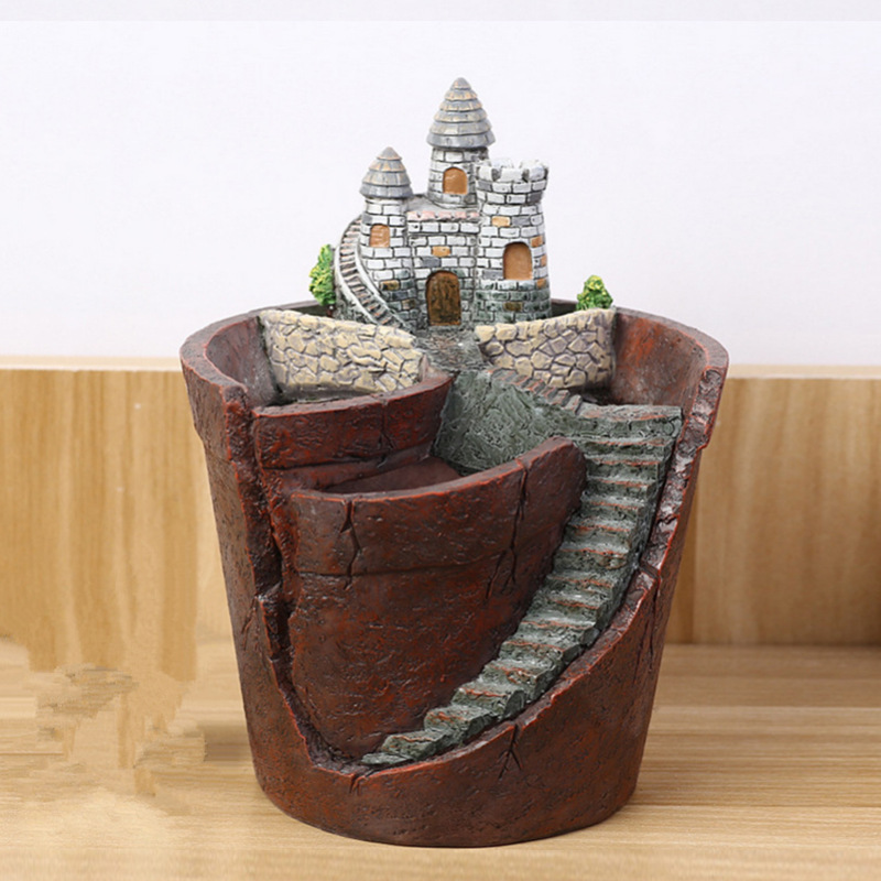 Mini Bonsai Plant Pot – Decorative Succulent Container for Micro Gardens and Landscapes