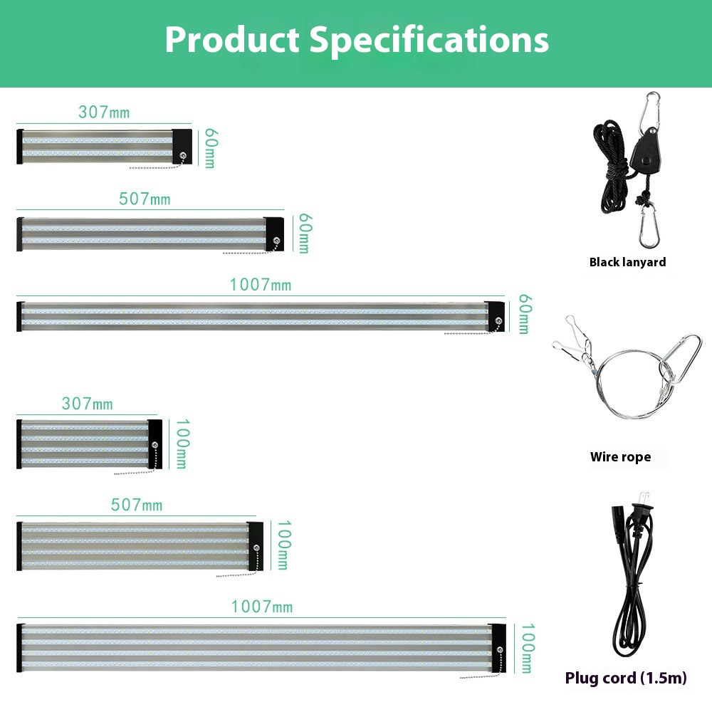 Full Spectrum LED Grow Light with Adjustable Pull Switch – Ideal for Promoting Plant Growth