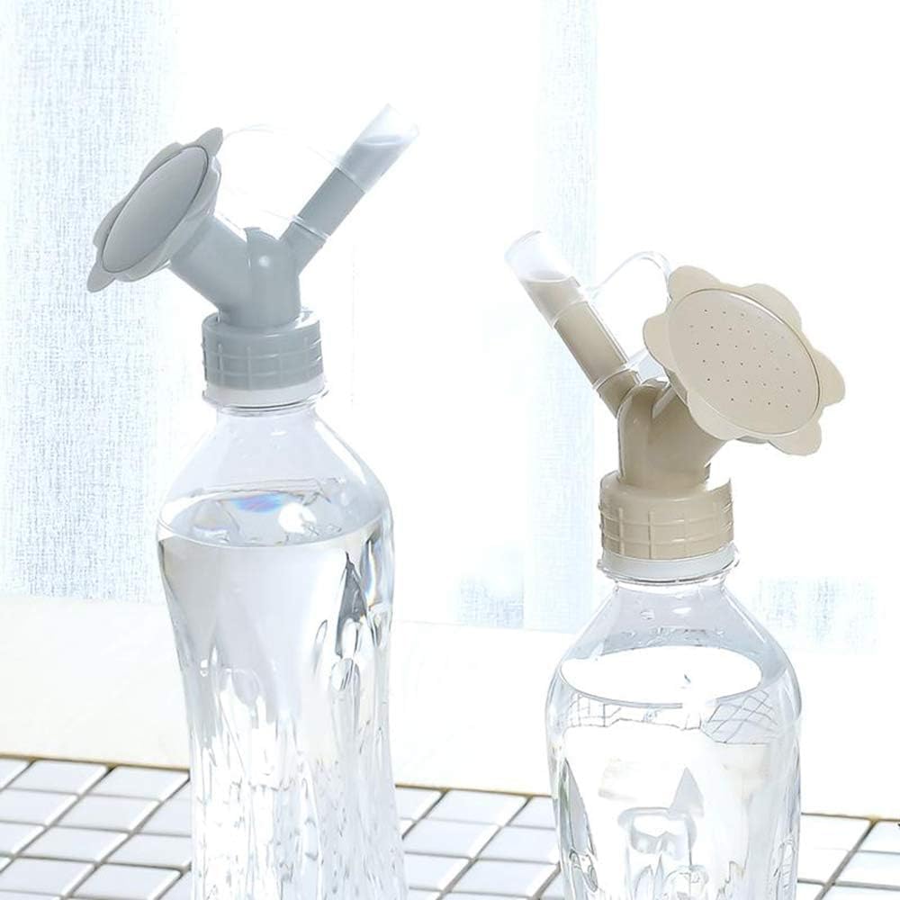 2-in-1 Double-Cap Spray Nozzle Bottle – Compact Mini Irrigation Spray Head for Garden Use