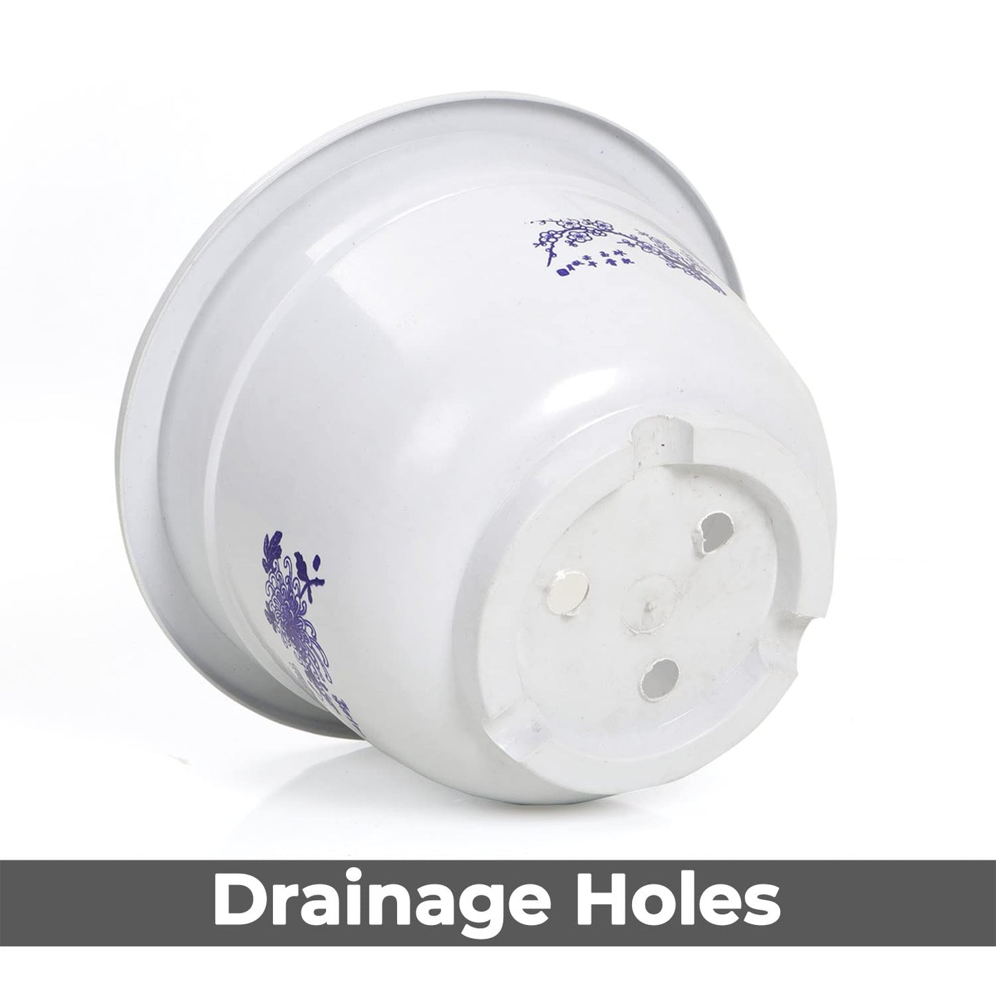 Bamboo-Patterned Plant Pot – Elegant Plastic Flower Container for Garden & Balcony