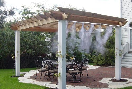 Garden Spray Irrigation System - Hose with Adjustable Nozzles for Cooling and Refreshing