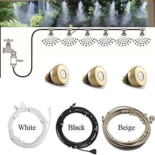 Garden Spray Irrigation System - Hose with Adjustable Nozzles for Cooling and Refreshing