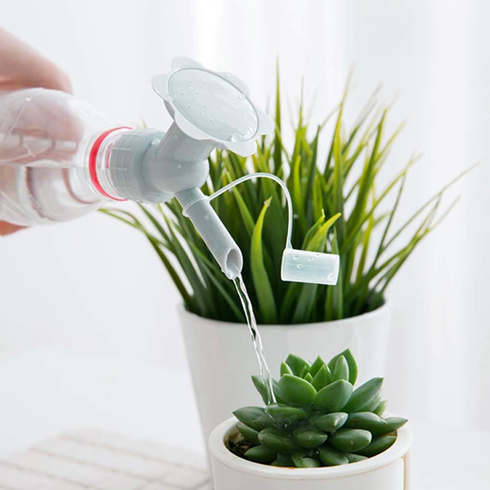 2-in-1 Double-Cap Spray Nozzle Bottle – Compact Mini Irrigation Spray Head for Garden Use