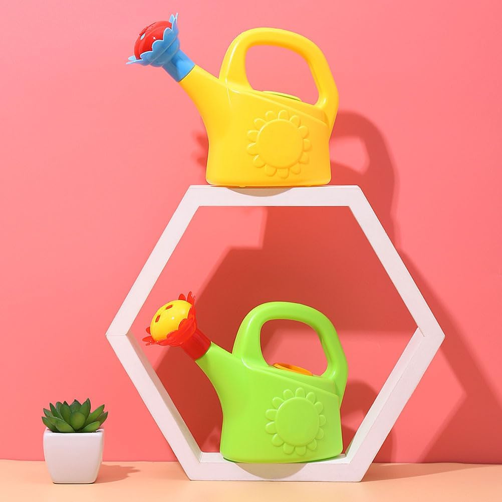 Kids Watering Can with Flower Spout – Colourful Plastic Gardening Tool for Young Gardeners